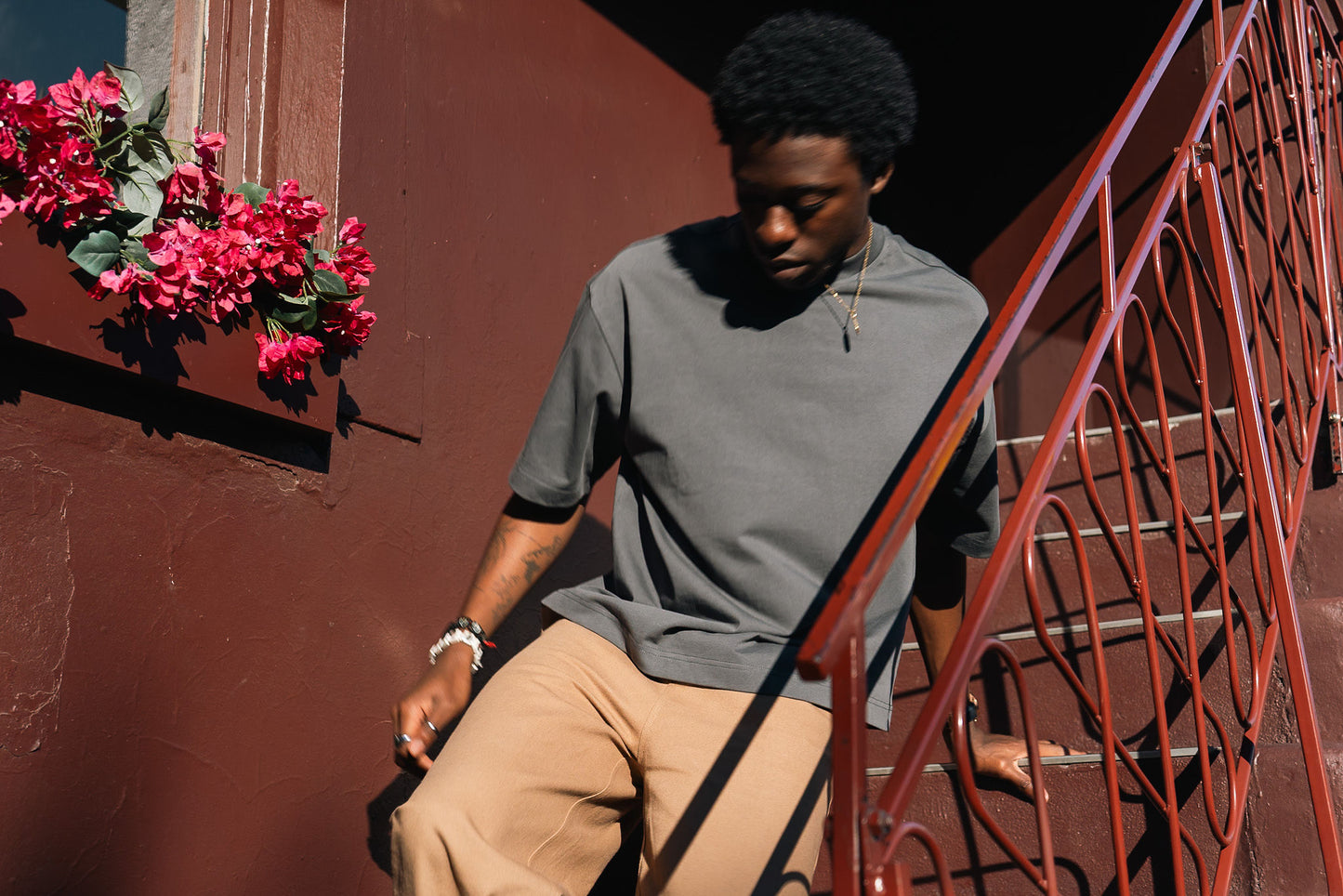 Thee Perfect Oversized Tee - CHARCOAL